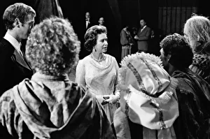 Queen Elizabeth II visits the Royal Shakespeare Theatre, Stratford-upon-Avon Queen Elizabeth II visits the Royal Shakespeare Theatre, Stratford-upon-Avon