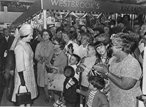 Queen Elizabeth II visits St John's Market, Liverpool, in 1971 Queen Elizabeth II visits St John's Market, Liverpool, in 1971
