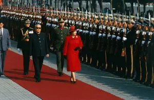Queen Elizabeth and Prince Philip - The Queen with Chinese President Li Xiannian review Queen Elizabeth and Prince Philip - The Queen with Chinese President Li Xiannian review