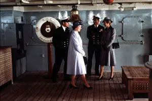 Queen greets Prince Andrew on return from Falklands 1982 with Prince Philip Queen greets Prince Andrew on return from Falklands 1982 with Prince Philip