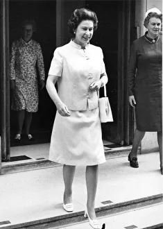 Queen Leaves King Edward VII Hospital In Marylebone, London after visiting Princess Anne Queen Leaves King Edward VII Hospital In Marylebone, London after visiting Princess Anne