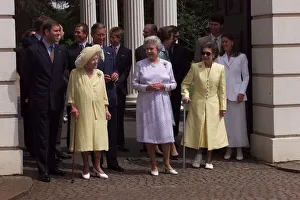 Queen Mother 99th Birthday August 1999 accompanied by her grandson Queen Mother 99th Birthday August 1999 accompanied by her grandson