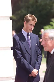 Queen Mother 99th Birthday August 1999 Prince William outside Clarence House in Queen Mother 99th Birthday August 1999 Prince William outside Clarence House in