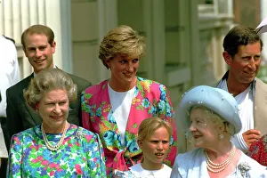 Queen Mother Birthdays August 1990 On her 90th Birthday outside Clarence House Queen Mother Birthdays August 1990 On her 90th Birthday outside Clarence House