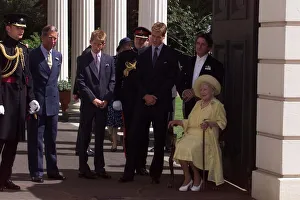The Queen Mother Celebrates Her 99th Birthday Aug 1999 Prince's William The Queen Mother Celebrates Her 99th Birthday Aug 1999 Prince's William