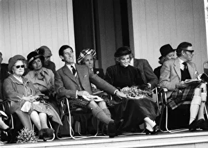 The Queen Mother, Prince Charles and Princess Diana during the annual Braemar Highland The Queen Mother, Prince Charles and Princess Diana during the annual Braemar Highland