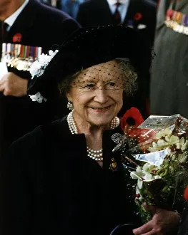 Queen Mother at Remembrance Service in Westminster Abbey, 1993 Queen Mother at Remembrance Service in Westminster Abbey, 1993