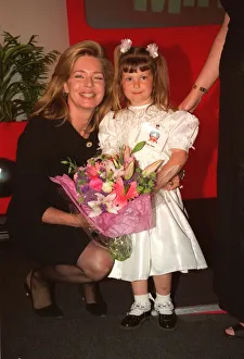 Queen Noor and Emily Casey heart op girl May 1999 at the Mirror Pride of Britain Queen Noor and Emily Casey heart op girl May 1999 at the Mirror Pride of Britain