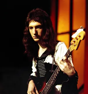 Queen - Pop Group seen here during rehearsals for the BBC television programme Top Queen - Pop Group seen here during rehearsals for the BBC television programme Top