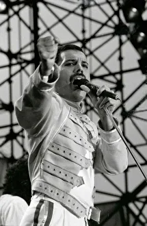 Queen Rock Group - Freddie Mercury in concert at St James Park in Newcastle Queen Rock Group - Freddie Mercury in concert at St James Park in Newcastle