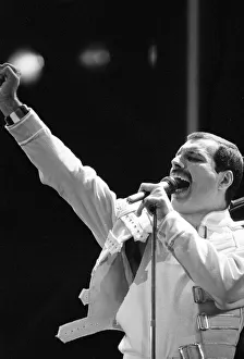 Queen Rock Group Queen in concert at Wembley Stadium Queen Rock Group Queen in concert at Wembley Stadium