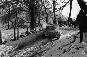 RAC Rally November 1970 The Alpine Renault driven by Jean-Luc Therier RAC Rally November 1970 The Alpine Renault driven by Jean-Luc Therier