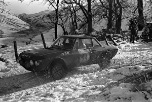 RAC Rally November 1970 Haggbom (left) and Harry Kallstrom winners driving a RAC Rally November 1970 Haggbom (left) and Harry Kallstrom winners driving a