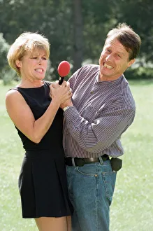 Radio WM presenters Julie Mayer and Tony Wadsworth. 10th September 1997 Radio WM presenters Julie Mayer and Tony Wadsworth. 10th September 1997