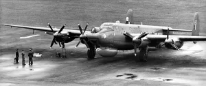 An RAF Avro Shackleton Mk2 aircraft carrying top secret radar equipment An RAF Avro Shackleton Mk2 aircraft carrying top secret radar equipment