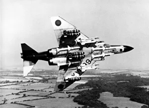 A RAF McDonnell Douglas F-4 Phantom II carrying seven BL755 cluster bombs A RAF McDonnell Douglas F-4 Phantom II carrying seven BL755 cluster bombs