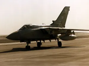 A RAF Panavia Tornado F3 fighter plane used in the Gulf War A RAF Panavia Tornado F3 fighter plane used in the Gulf War