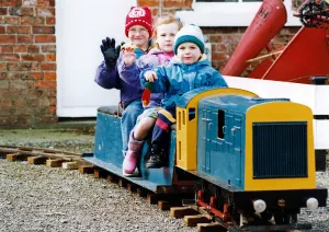 The railway came to the Newham Grange Leisure Farm over the Easter weekend in the shape The railway came to the Newham Grange Leisure Farm over the Easter weekend in the shape