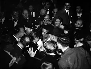 Randolph Turpin makes his way to the dressing room through the crowds after his fight Randolph Turpin makes his way to the dressing room through the crowds after his fight