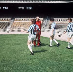 Rangers players and manager Jock Wallace training for the European Cup Winners Cup final Rangers players and manager Jock Wallace training for the European Cup Winners Cup final