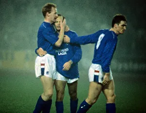 Ray Wilkins playing last game for Rangers November 1989 Ray Wilkins playing last game for Rangers November 1989