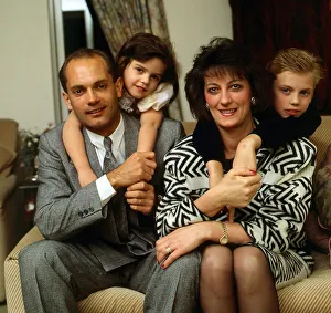 Ray Wilkins with his wife and children November 1989 Ray Wilkins with his wife and children November 1989
