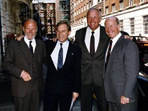 Ray Wilson Former Footballer With Boxing Great Henry Cooper Footballer Bobby Charlton And Ray Wilson Former Footballer With Boxing Great Henry Cooper Footballer Bobby Charlton And