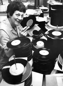 One of the RCA factory workers, Mrs. Mary Lyall, of Barmston Way, Washington One of the RCA factory workers, Mrs. Mary Lyall, of Barmston Way, Washington
