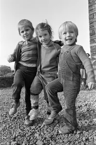 Ready for the off - these youngsters were among 30 children who went on a sponsored walk Ready for the off - these youngsters were among 30 children who went on a sponsored walk