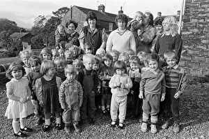 Ready for the off - these youngsters were among the children who went on a sponsored walk Ready for the off - these youngsters were among the children who went on a sponsored walk