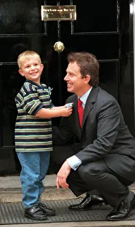 Recovered cancer patient Alexander Taylor (4 ) from Staffordshire presents Prime Minister Recovered cancer patient Alexander Taylor (4 ) from Staffordshire presents Prime Minister