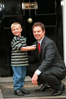 Recovered cancer patient Alexander Taylor (4 ) from Staffordshire presents Prime Minister Recovered cancer patient Alexander Taylor (4 ) from Staffordshire presents Prime Minister