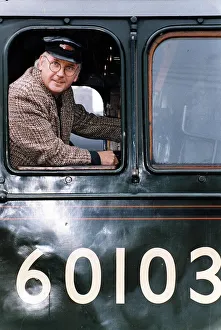 redbutton Pete Waterman inside the Flying Scotsman which he recently bought redbutton Pete Waterman inside the Flying Scotsman which he recently bought