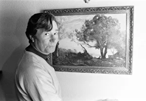Reg Varney, actor and painter, with his first work, pictured at home in Enfield Reg Varney, actor and painter, with his first work, pictured at home in Enfield