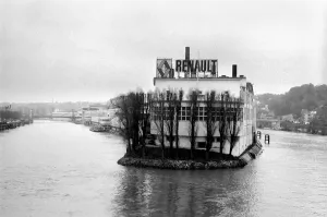 The Renault factory rises from the waters of the Seine like a giant ship Europes largest The Renault factory rises from the waters of the Seine like a giant ship Europes largest