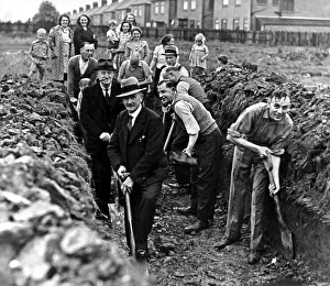 Residents of Links Avenue, Monkseaton, who decided to construct their own communal air Residents of Links Avenue, Monkseaton, who decided to construct their own communal air