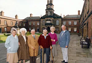 Residents of the Sir William Turner Hospital with Alan Wordsworth, right Residents of the Sir William Turner Hospital with Alan Wordsworth, right