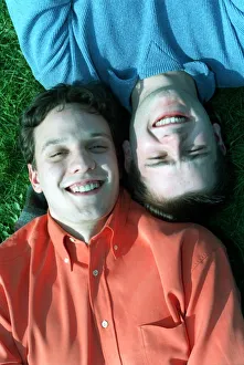 Richard Alford TV Presenter October 97 With his best mate Dean Aldarige laying Richard Alford TV Presenter October 97 With his best mate Dean Aldarige laying