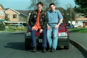 Richard Alford TV Presenter October 97 Sitting on car with his best mate Dean Richard Alford TV Presenter October 97 Sitting on car with his best mate Dean