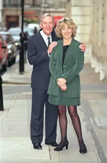 Richard Briers and Joanna Van Gysegher at TV photocall 28/11/1994 Richard Briers and Joanna Van Gysegher at TV photocall 28/11/1994