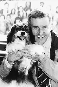 Richard Briers and Pippen the mongrel are used to warn children not to talk to strangers Richard Briers and Pippen the mongrel are used to warn children not to talk to strangers