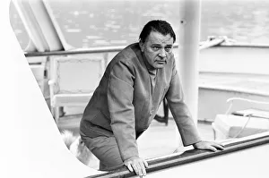 Richard Burton aboard his yacht Beatriz moored in London. 8th July 1968 Richard Burton aboard his yacht Beatriz moored in London. 8th July 1968