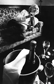 Richard Harris drinking from bottle of water during interview - 22 July 1982 Richard Harris drinking from bottle of water during interview - 22 July 1982