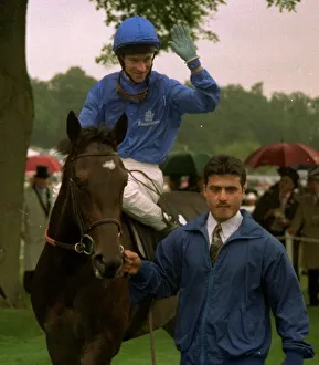 Richard Hills celebrates after winning on Asfurah at Royal Ascot Richard Hills celebrates after winning on Asfurah at Royal Ascot