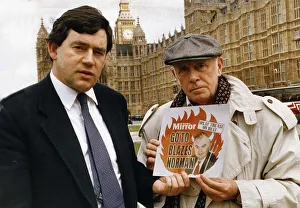 Richard Wilson who plays Victor Meldrew in the BBC Sit Com is pictured with Shadow Richard Wilson who plays Victor Meldrew in the BBC Sit Com is pictured with Shadow