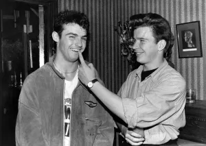 Rick Astley with Wet Wet Wet singer Marti Pellow in the Limelight Rick Astley with Wet Wet Wet singer Marti Pellow in the Limelight