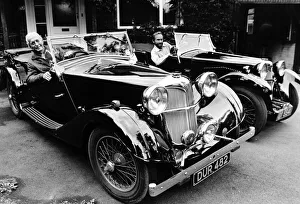 Riley Lynx sports car owners (left to right) Mr Wiles and Mr Cox. 23rd July 1985 Riley Lynx sports car owners (left to right) Mr Wiles and Mr Cox. 23rd July 1985