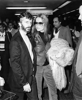 Ringo Starr and Barbara Bach, who have been dating for a year. April 1981 P017260 Ringo Starr and Barbara Bach, who have been dating for a year. April 1981 P017260