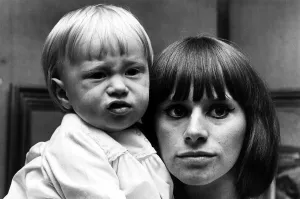 Rita Tushingham July 1965 actress with 15 month old baby Dodonna Rita Tushingham July 1965 actress with 15 month old baby Dodonna