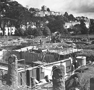 Riviera Centre, Torquay under construction 1984 to 1986 Leisure centre Riviera Centre, Torquay under construction 1984 to 1986 Leisure centre